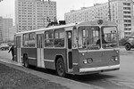 Троллейбус «ЗиУ-9» во время испытаний на улицах Москвы, 1971 год
