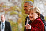 Встреча президента США Барака Обамы и канцлера ФРГ Ангелы Меркель в Берлине, 17 ноября 2016 года