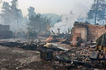 Сгоревшие частные дома в поселке Запасное, 9 июля 2021 года
