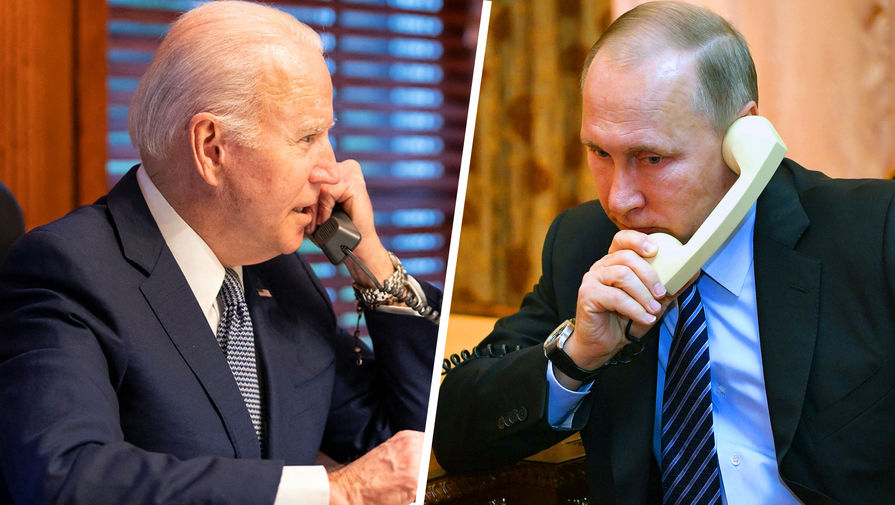 Путин и Байден начали переговоры из-за ситуации на Украине