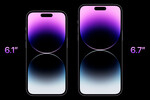 iPhone 14 Plus оснастили дисплеем с диагональю 6,7 дюймов, а iPhone 14 — 6,1-дюймовым.