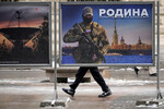 Уличная выставка военных фотографий в Санкт-Петербурге, 20 февраля 2023 года