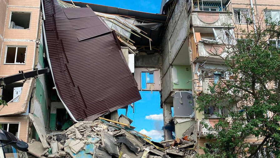 Стало известно, сколько жителей частично разрушенного в Шебекино дома уехали в ПВР