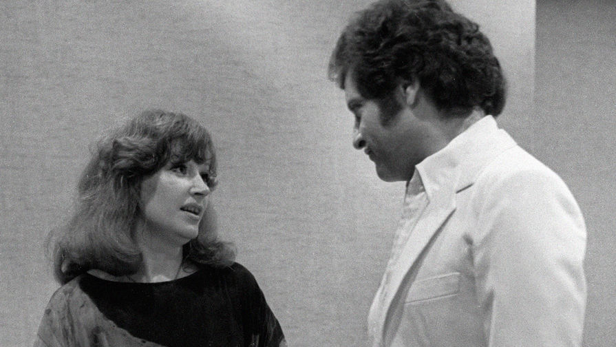 Российская певица Алла Пугачева и французский певец Джо Дассен, 1979 год