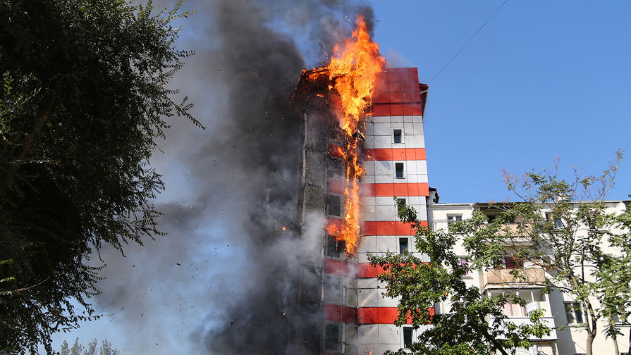 Пожар в&nbsp;десятиэтажном здании в&nbsp;центре Ростова-на-Дону, 21&nbsp;сентября 2017&nbsp;года