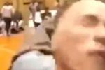 Момент нападения на Арнольда Шварценеггера, скриншот видео