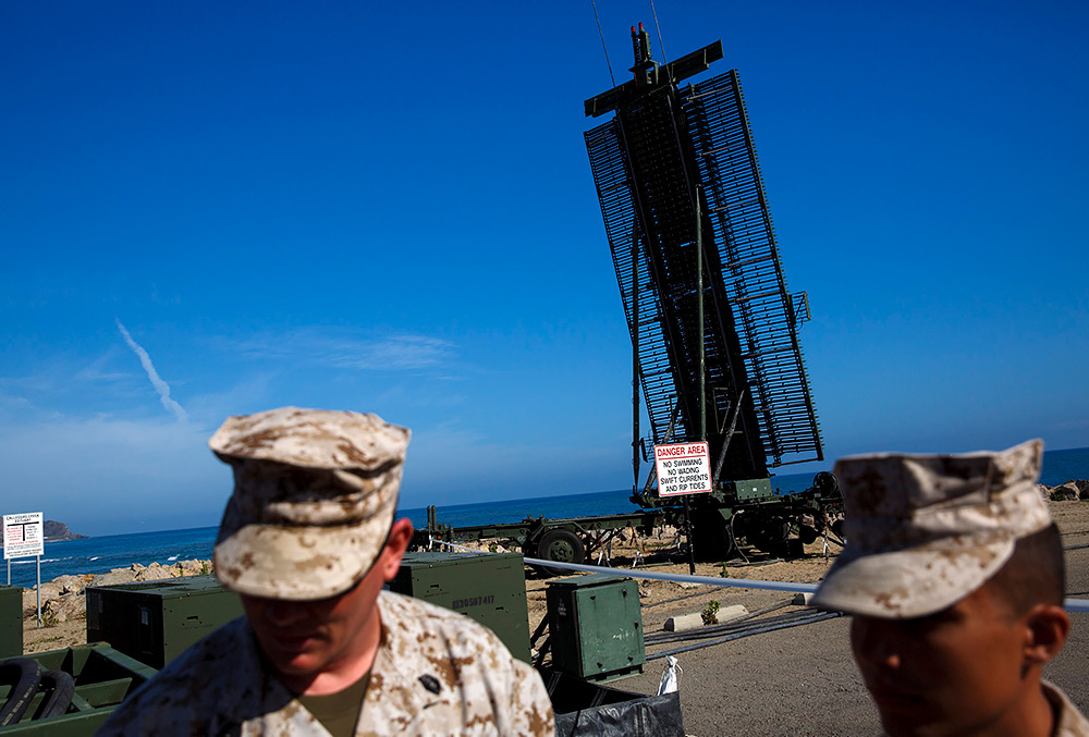 Радиолокационная станция AN/TPS-59 на военно-морской базе Вентура-Каунти в США
