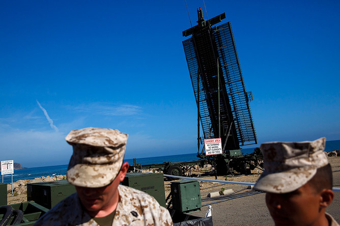 Радиолокационная станция AN/TPS-59 на военно-морской базе Вентура-Каунти в США
