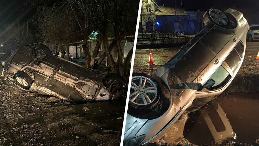 Пьяного водителя BMW остановила канава, забытая коммунальщиками в Шадринске
