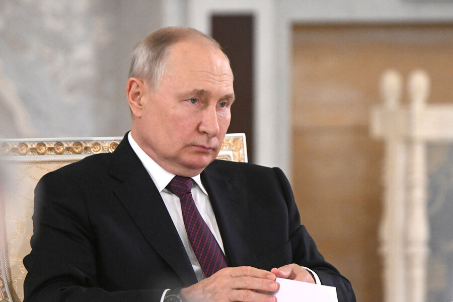 Президент России Владимир Путин на встрече с участниками заседания Попечительского совета Мариинского театра, 20 сентября 2023 года 