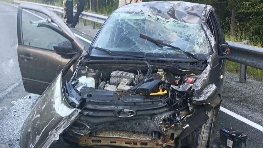 Lada Granta c людьми разворотило в фатальном ДТП, появились первые кадры