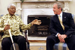 Нельсон Мандела и Джордж Буш-младший. 2005 год