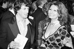 Сильвестр Сталлоне и Софи Лорен на церемонии вручения кинопремии «Золотой глобус» в Лос-Анджелесе, 1977 год