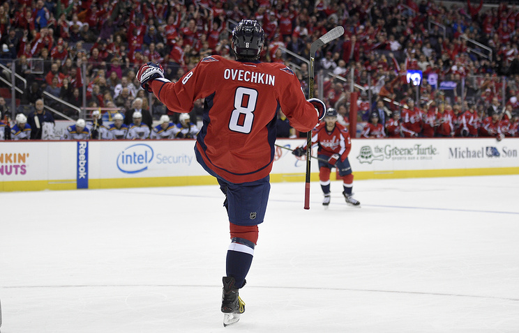 Капитан «Вашингтон Кэпиталз» Александр Овечкин забросил свою 542-ю шайбу в НХЛ