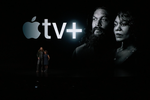 Джейсон Момоа и Виола Дэвис на презентации Apple, 25 марта 2019 года