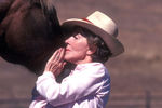 Нэнси Рейган на ранчо в Санта-Барбаре, 1980 год
