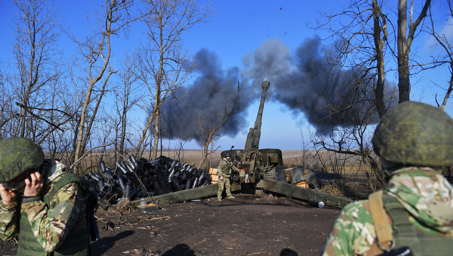 Мста-С уничтожила украинский опорный пункт с засевшей в нем пехотой