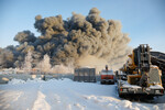 Пожар в складском помещении Wildberries на Московском шоссе в Санкт-Петербурге, 13 января 2024 года