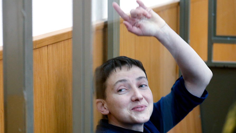 Надежда Савченко в&nbsp;зале суда