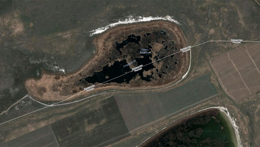 Спутниковый снимок озера Сладкое