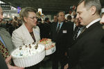 Премьер-министр России Михаил Касьянов на открытии Российской агропромышленной выставки, 2000 год