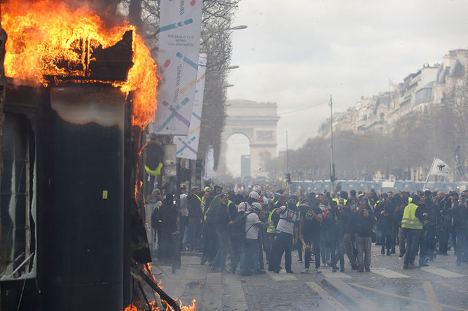 Протесты «Желтых жилетов» в Париже, 16 марта 2019 года