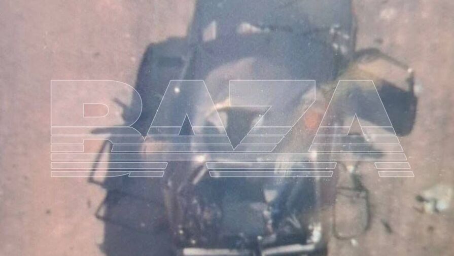В сети появилось фото автомобиля, атакованного дроном-камикадзе