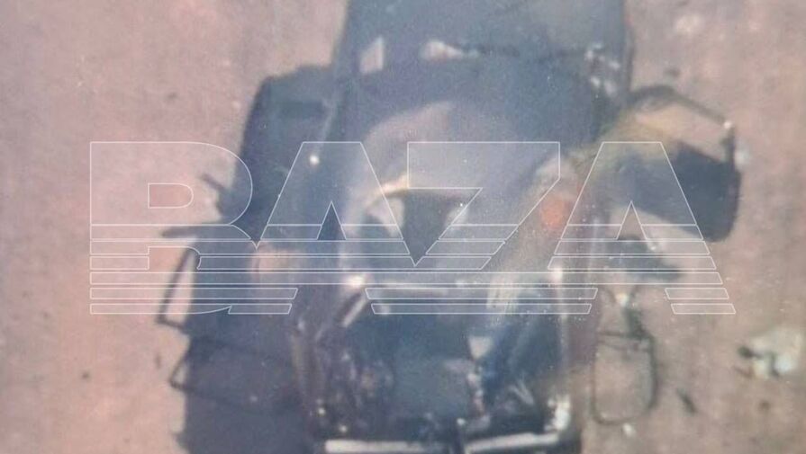 В сети появилось фото автомобиля, атакованного дроном-камикадзе