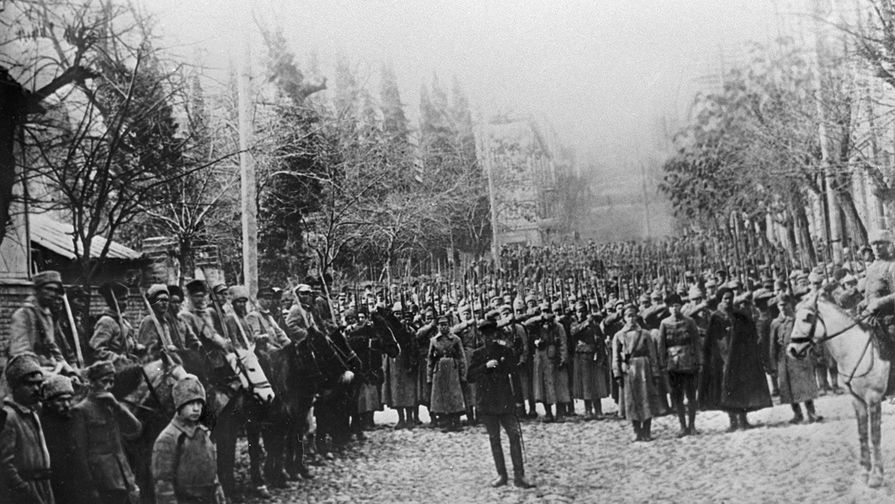 Бойцы Красной Армии вступают в Тифлис, 1921 год