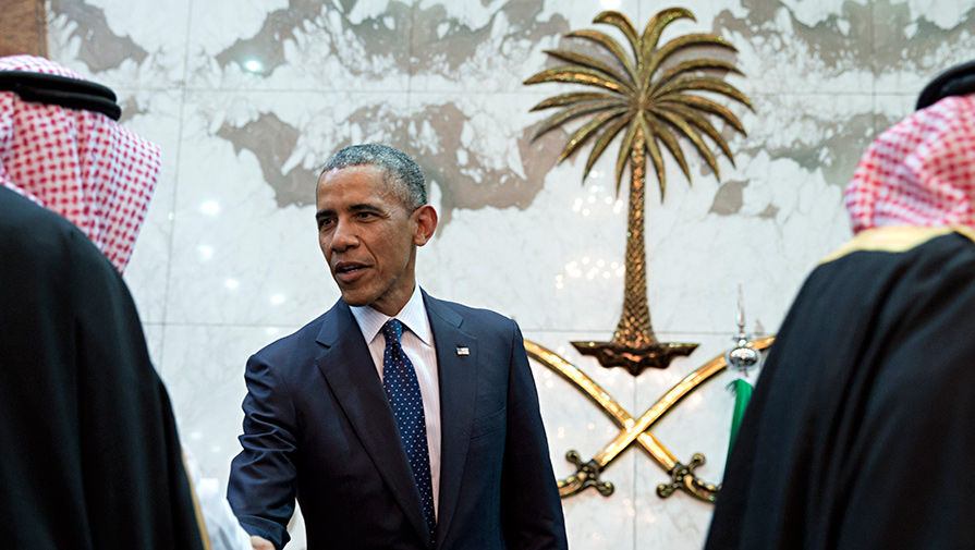 Президент США Барак Обама и король Саудовской Аравии Салман ибн Абдул-Азиз Аль Сауд, январь 2015 года