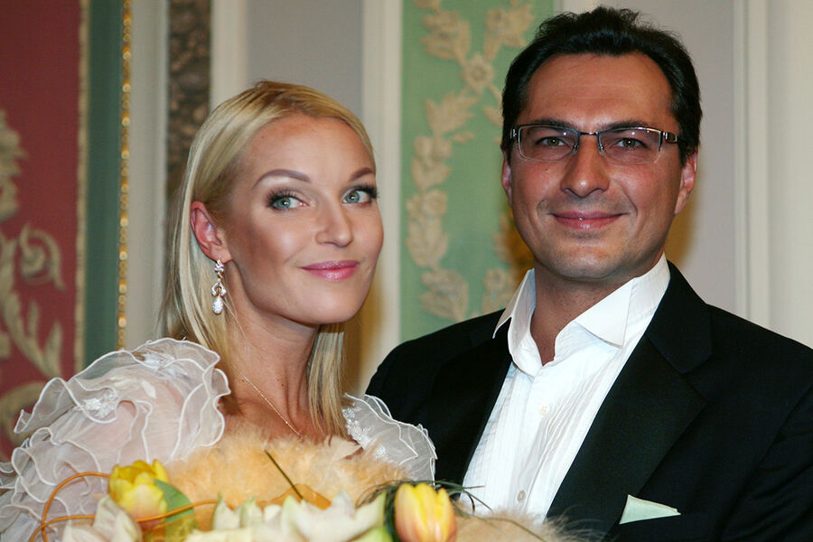 Балерина Анастасия Волочкова с супругом Игорем Вдовиным, 2008 год