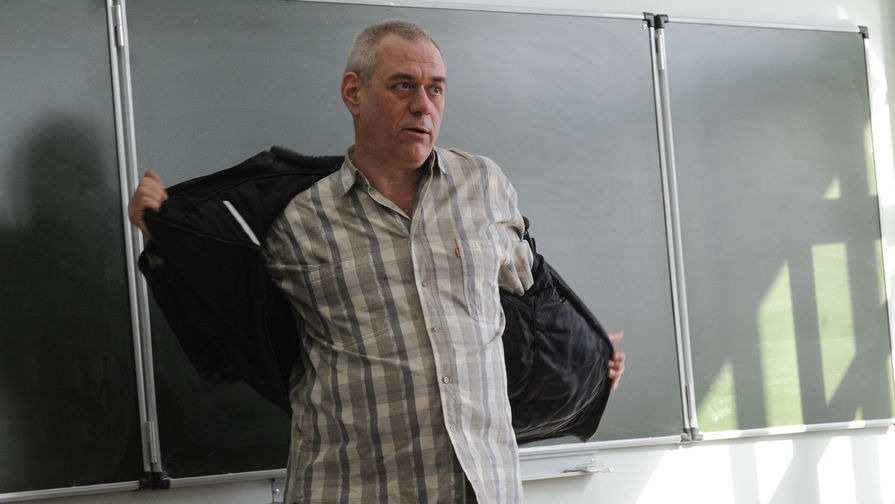 Журналист Сергей Доренко во время встречи со студентами МГУ, 2009 год