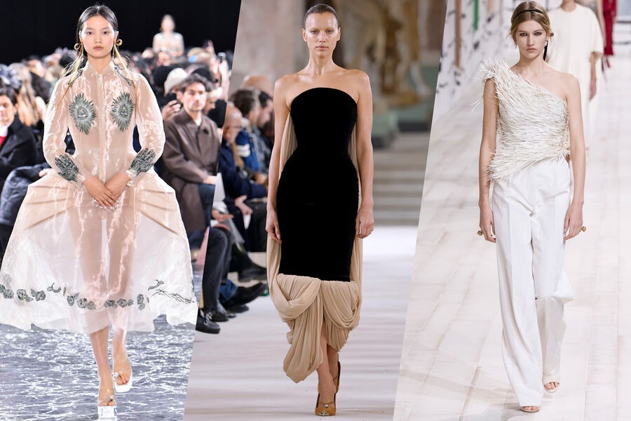 Jean Paul Gaultier by Simone Rocha Couture Spring 2024 / Schiaparelli Couture Spring 2024 / Dior Couture Spring 2024