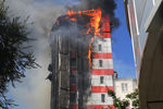Пожар в десятиэтажном здании в центре Ростова-на-Дону, 21 сентября 2017 года
