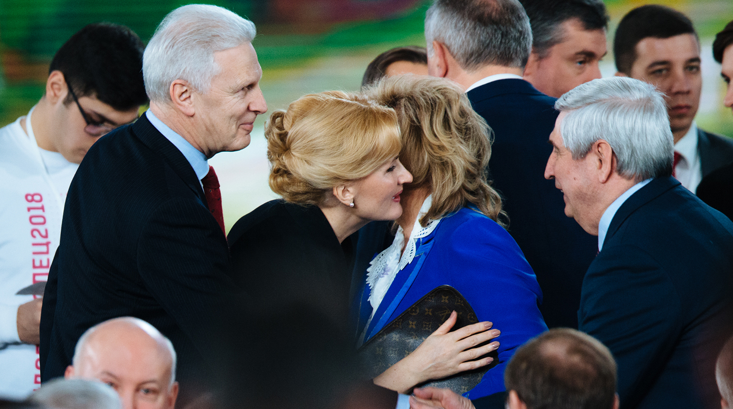 Зампред Госдумы Ирина Яровая перед ежегодным обращением президента Владимира Путина к Федеральному собранию в Москве, 1 марта 2018 года