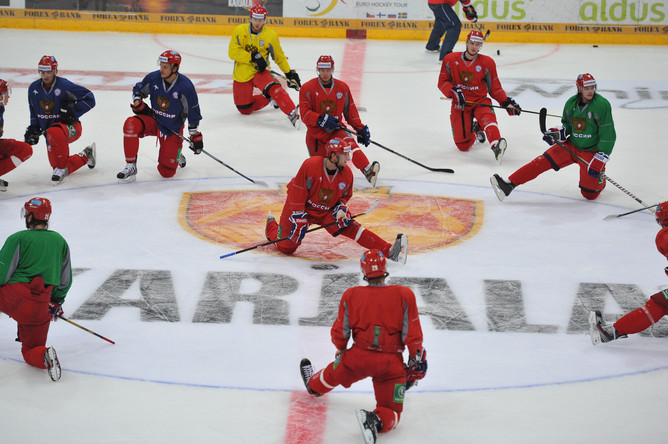 Российские хоккеисты готовятся к Кубку «Карьялы»