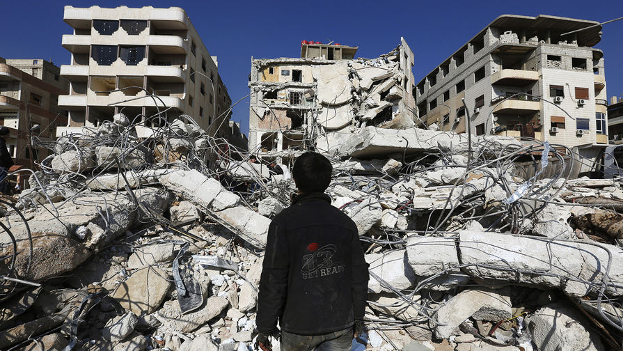 В одном из районе Дамаска, Сирия, 2015 год