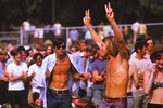 Во время музыкального фестиваля Woodstock, 1969 год