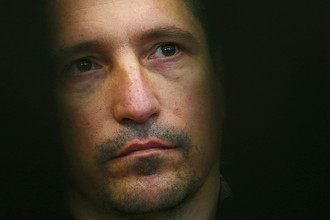 Подозреваемый в убийстве 9 человек Сергей Егоров в Тверском областном суде, 29 августа 2017 года