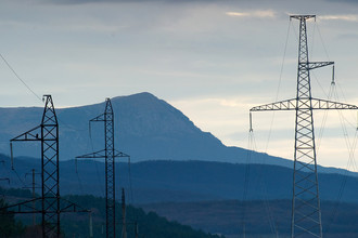 Линии электропередач в Крыму