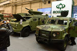 Военные автомобили на стенде фирмы «Боград» на Международной выставке «Оружие и безопасность 2016» в Киеве