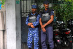 Полиция в столице Мальдив, городе Мале, 6 февраля 2018 года