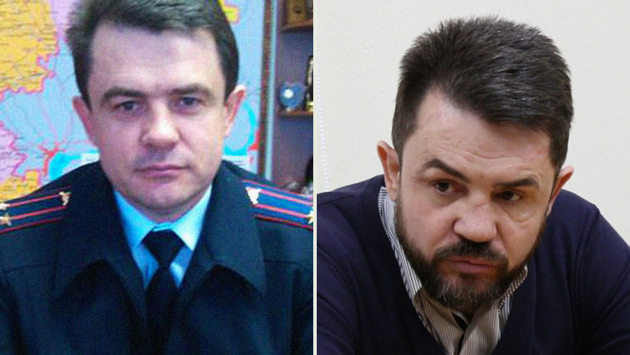 Сергей Моргачев во время службы в полиции и после (коллаж)