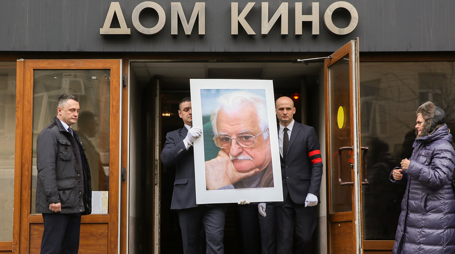 Прощание с народным артистом СССР Марленом Хуциевым в Доме кино, 21 марта 2019 года