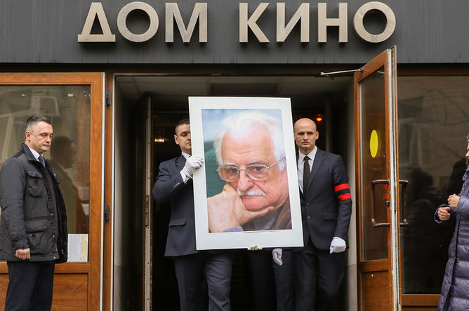 Прощание с народным артистом СССР Марленом Хуциевым в Доме кино, 21 марта 2019 года