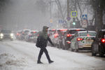 Во время снегопада в Москве, 7 декабря 2021 года