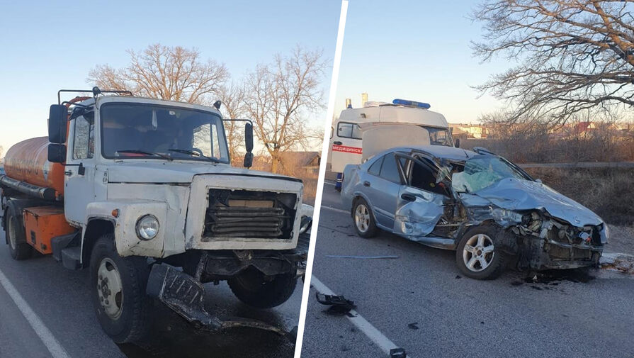 В Воронежской области женщина на Nissan не уступила дорогу бензовозу и пострадала в ДТП