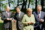 Президент России Владимир Путин, президент Франции Николя Саркози, канцлер Германии Ангела Меркель и премьер-министр Великобритании Энтони Блэр во время саммита «Большой восьмерки» в Германии, 2007 год