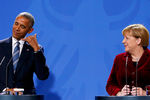 Совместная пресс-конференция президента Барака Обамы и канцлера Ангелы Меркель