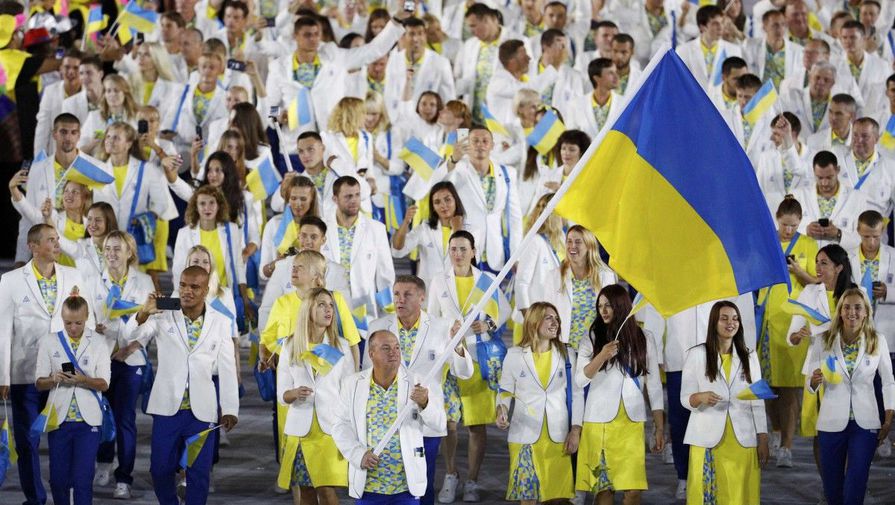 Украинские спортсмены на открытии Олимпиады-2016 в Рио-де-Жанейро